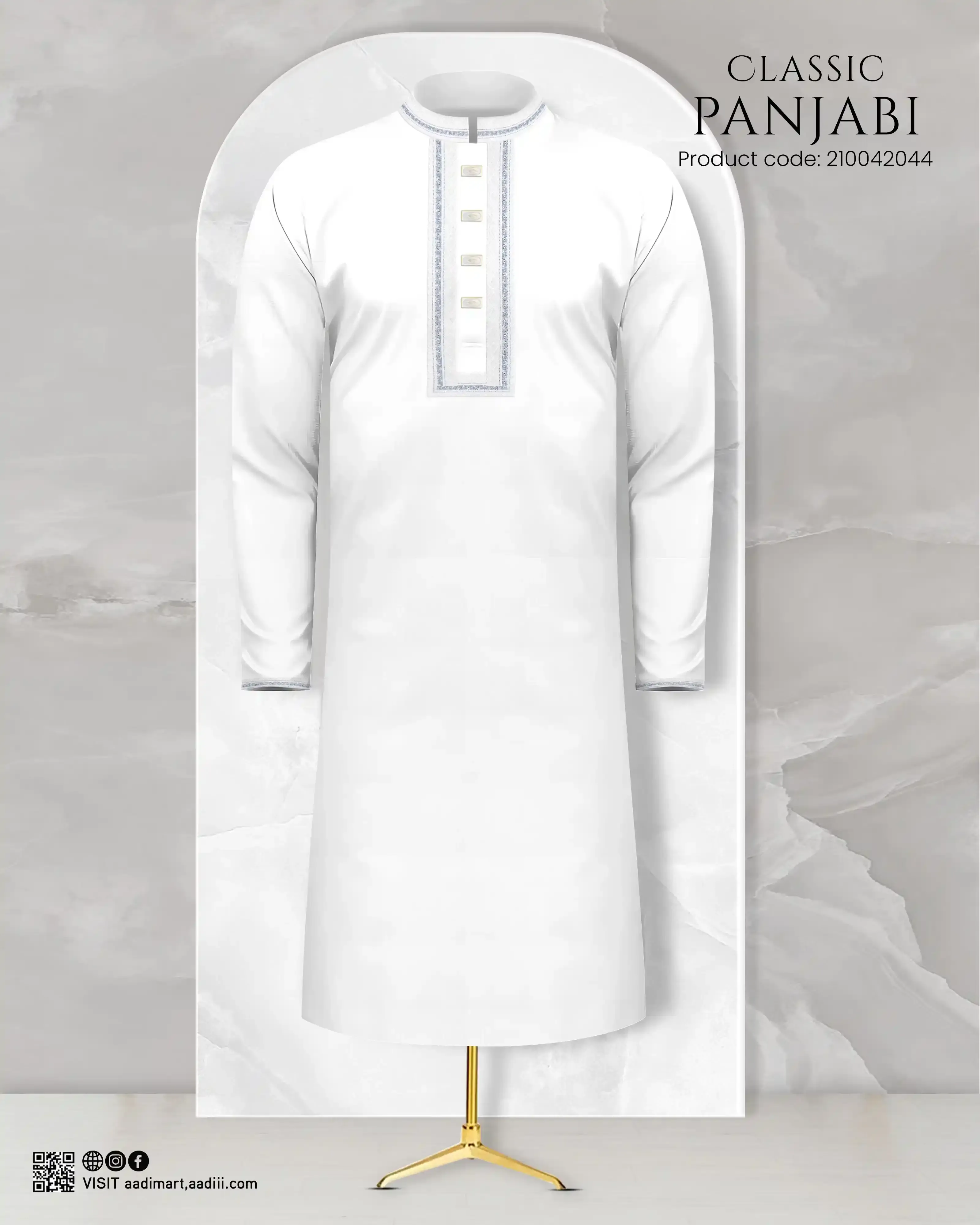 Embroidery Cotton Panjabi-Zayyan (زَيّان)