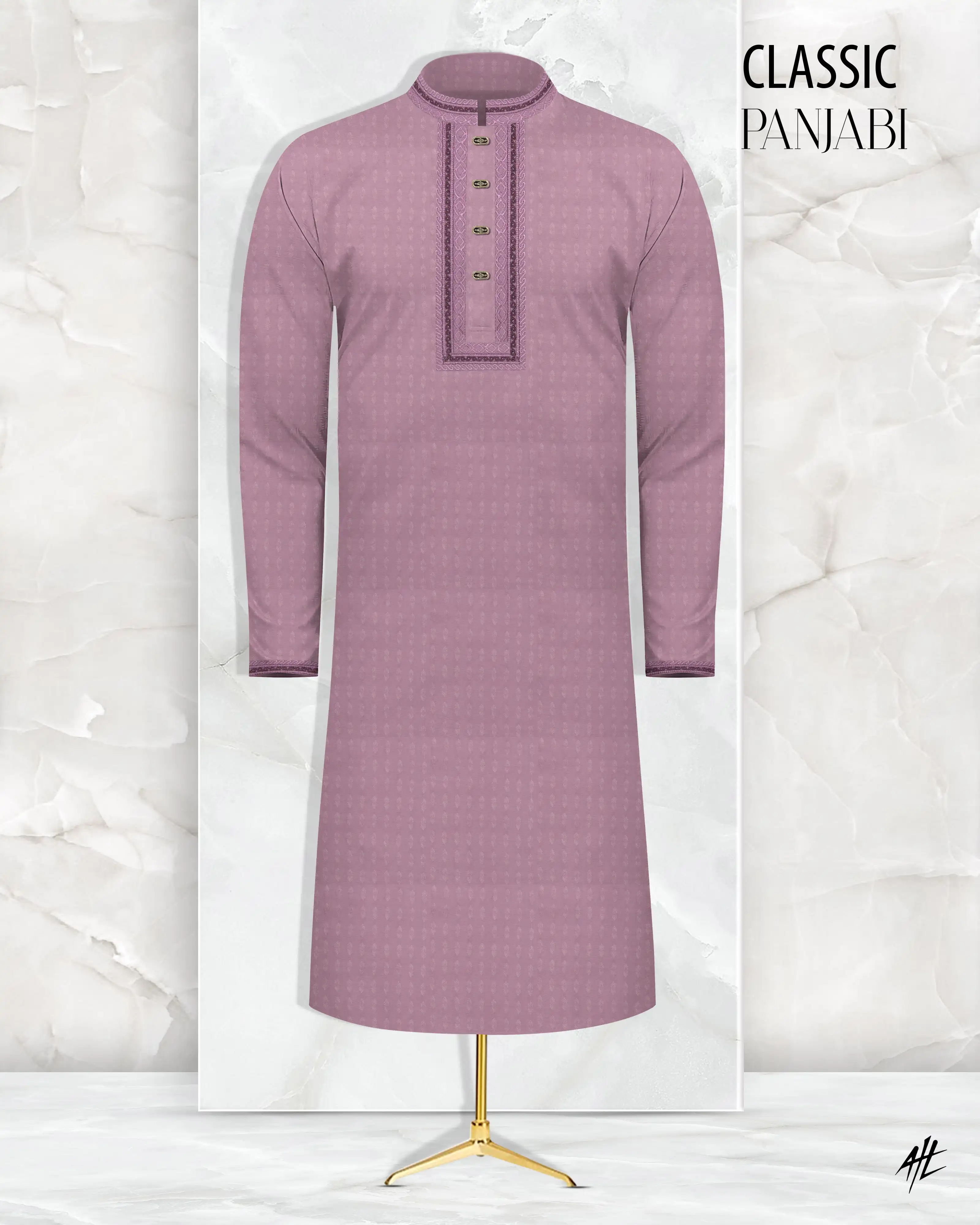 Embroidery Cotton Panjabi - Zayyan (زَيّان)