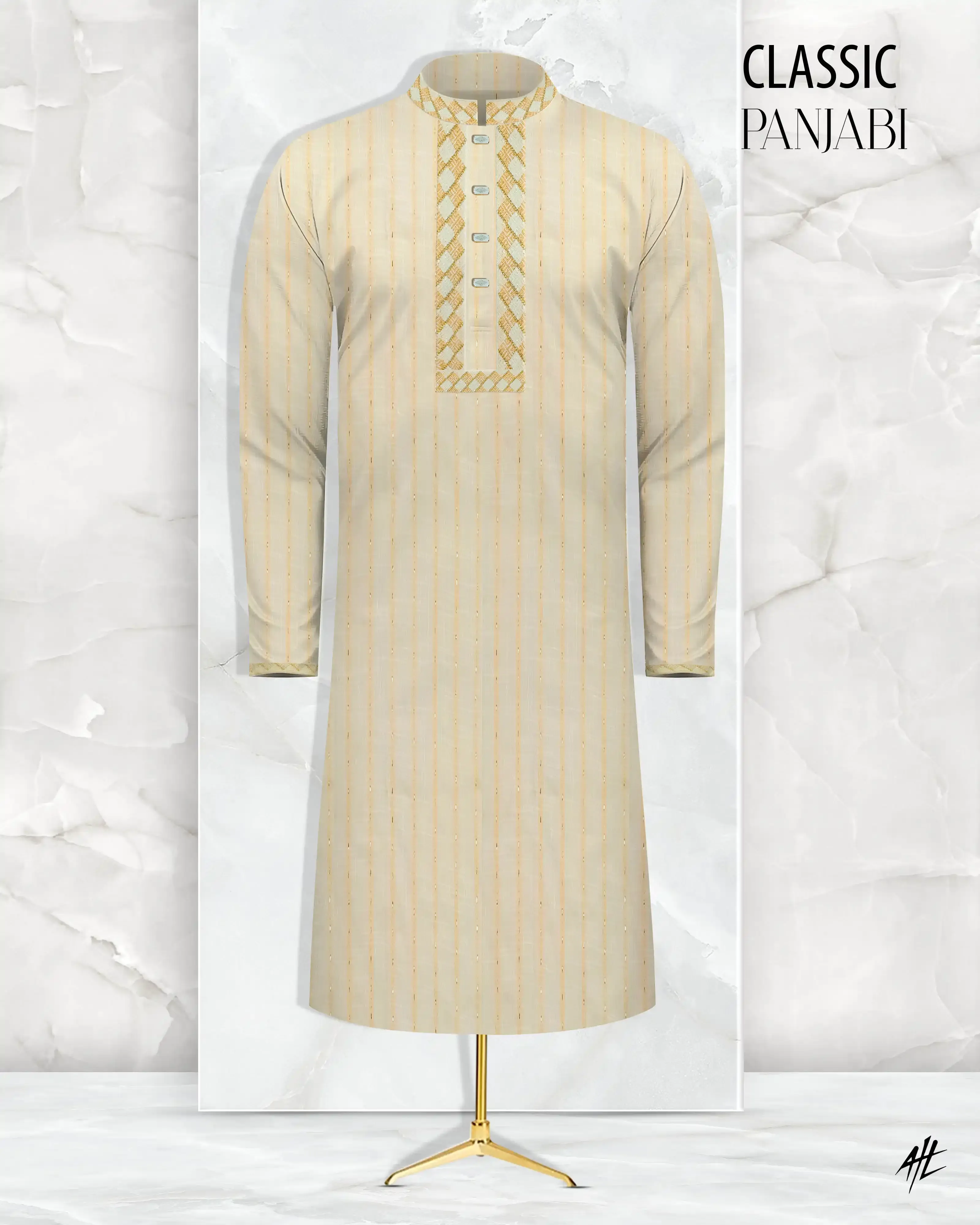 Embroidary Stripe Panjabi - Zarif