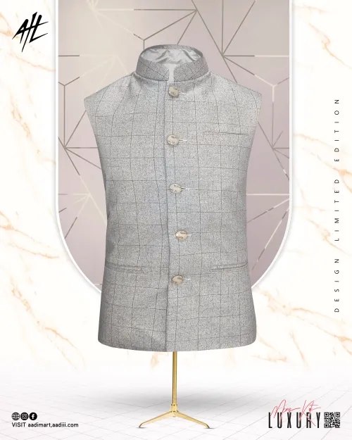 Grey Ocean| Waistcoat | Luxury