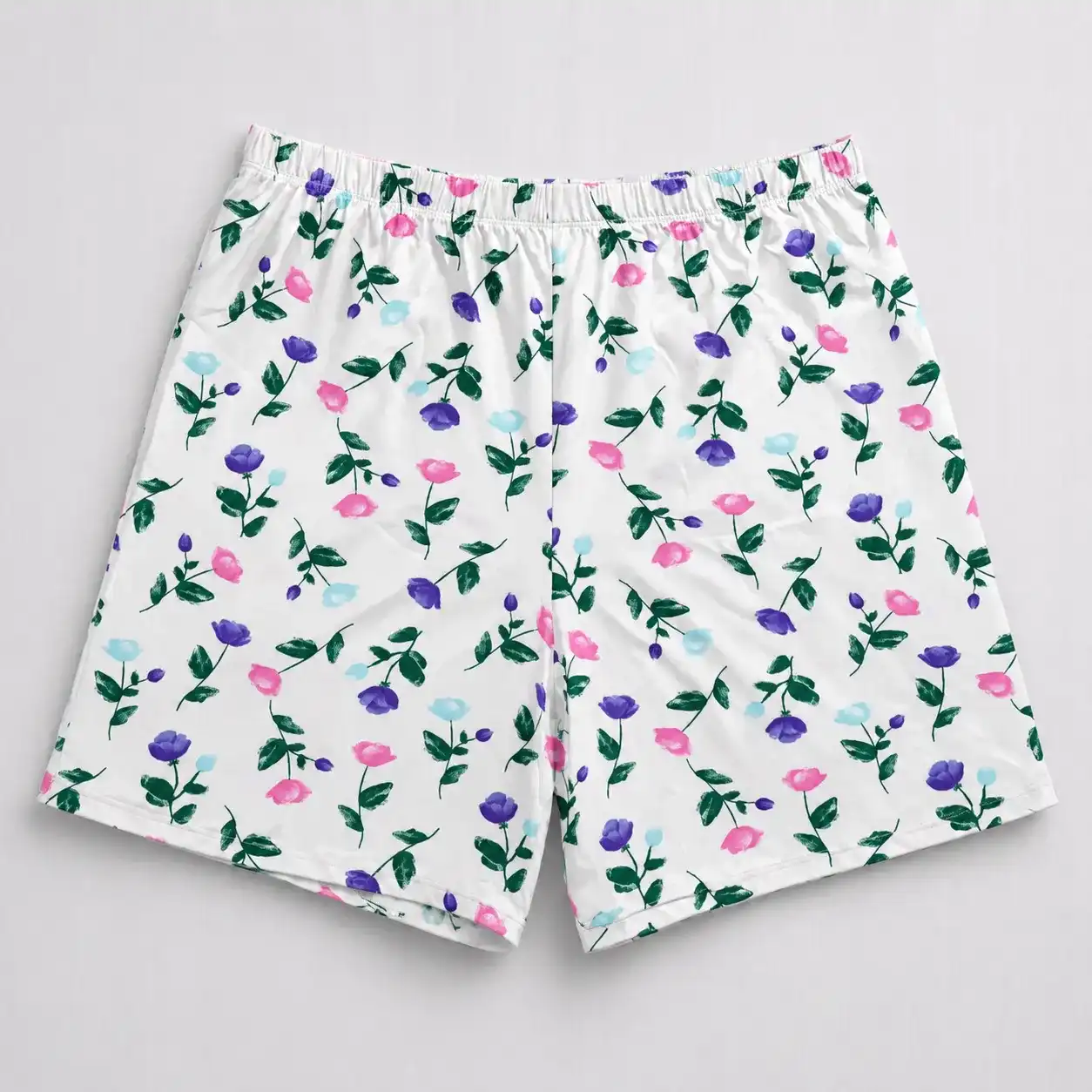 Ladies AOP Boxer |Viscose | White Print