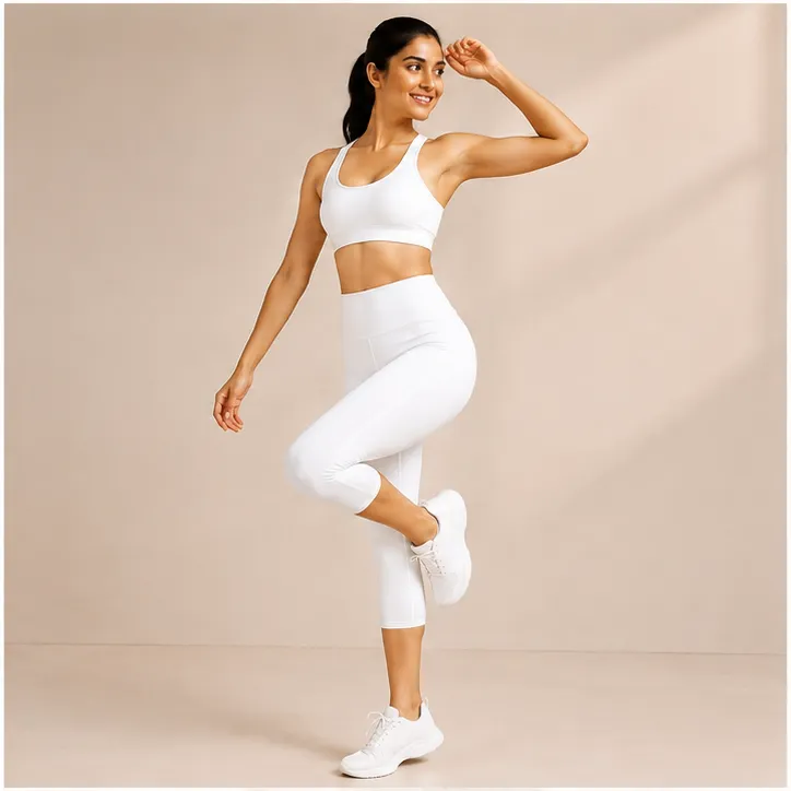 Women’s Activewear | Capri Leggings| White